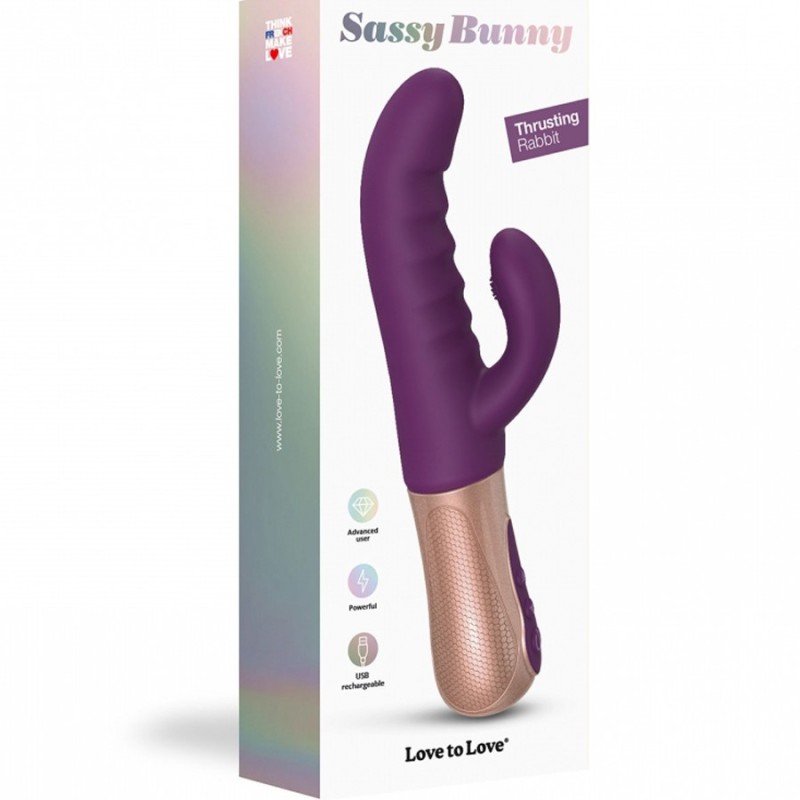 RABBIT VA ET VIENT SASSY BUNNY PURPLE DE "LOVE TO LOVE"