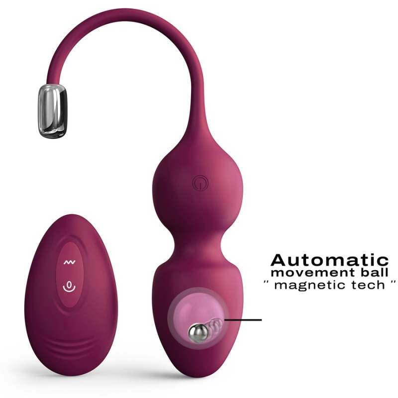 Love toys BOULES DE GEISHA VIBRANTES PRUNES LOVE BALLS DE DORCEL