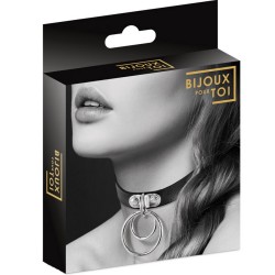 Accessoires COLLIER CUIR NOIR DOUBLE CERCLE DE "BIJOUX POUR TOI"