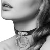 Accessoires COLLIER CUIR NOIR DOUBLE CERCLE DE "BIJOUX POUR TOI"