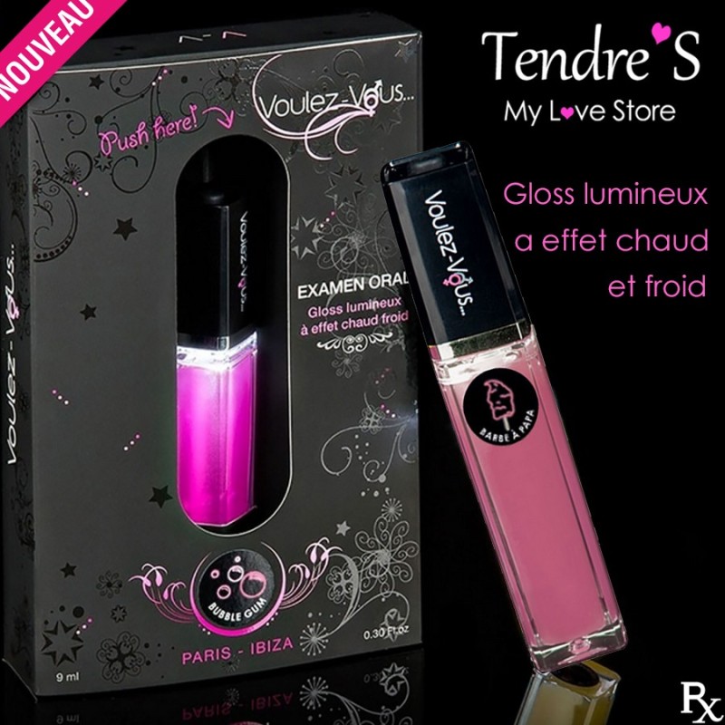 GLOSS LUMINEUX EFFET CHAUD FROID A LA BARBAPAPA "EXAMEN ORAL" DE "VOULEZ VOUS"