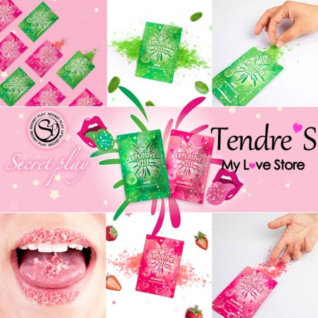 BONBONS PETILLANTS MENTHE "EXPLOSIVE KISS" DE "SECRET PLAY"