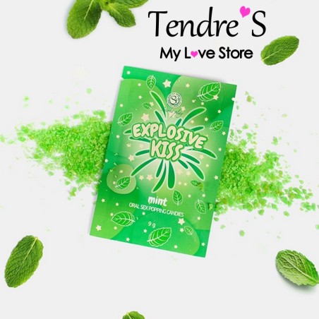 BONBONS PETILLANTS MENTHE "EXPLOSIVE KISS" DE "SECRET PLAY"