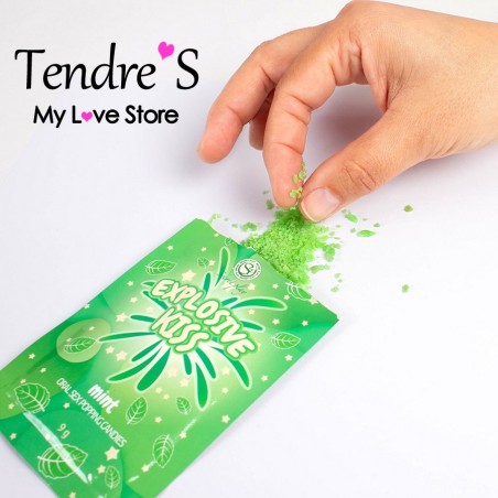 BONBONS PETILLANTS MENTHE "EXPLOSIVE KISS" DE "SECRET PLAY"