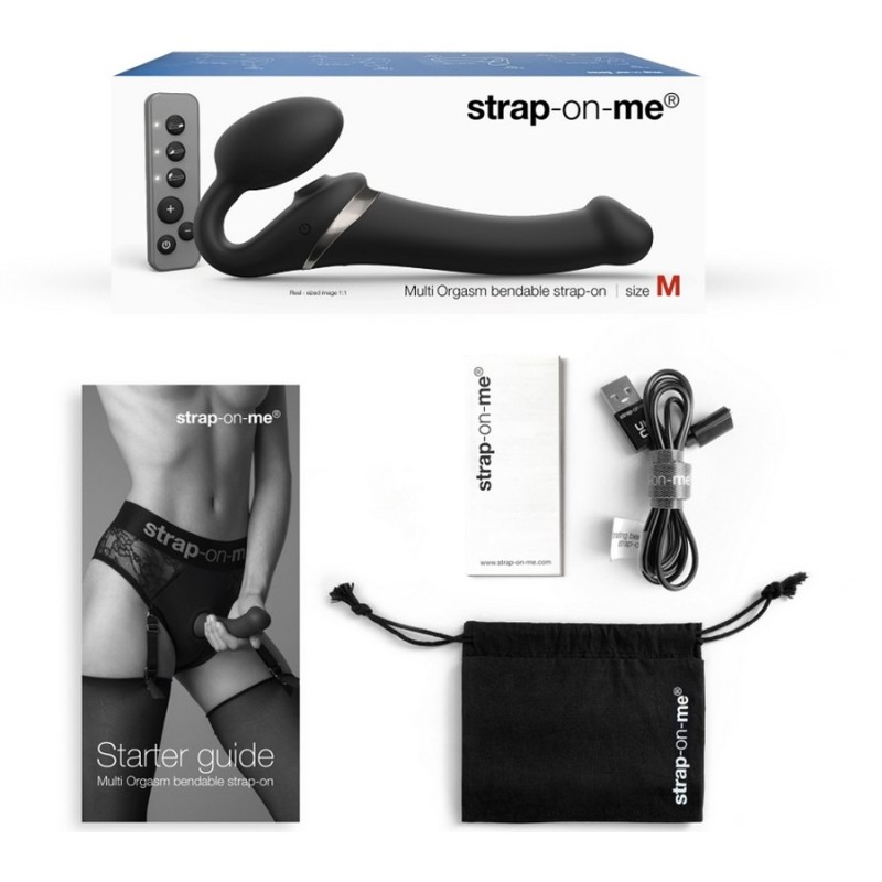 Love toys LOVE TOY CEINTURE SANS CEINTURE VIBRANT NOIR STRAP ON ME TAILLE: M