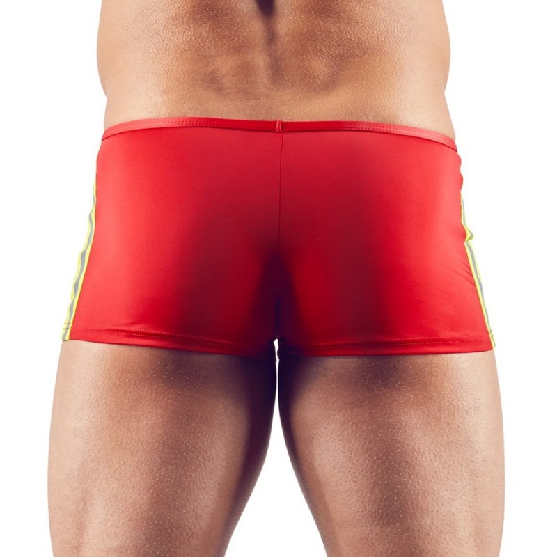 Lingerie BOXER ZIP ROUGE POMPIER DE "SVENJOYMENT"