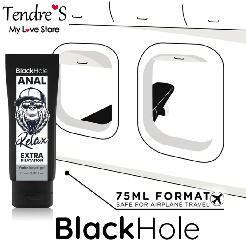 LUBRIFIANT ANAL RELAX EXTRA DILATATION DE "BLACK HOLE" 70 ML
