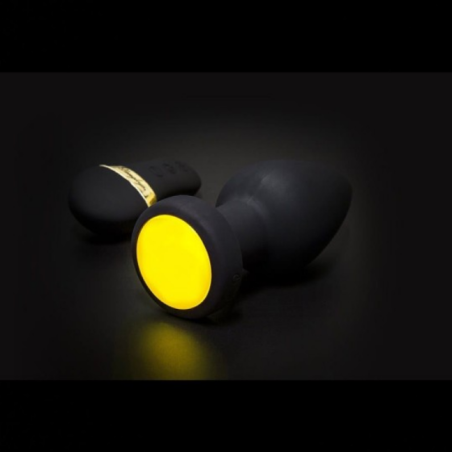 Plugs & Chapelets Anals PLUG VIBRANT ZEUS AVEC LED A TELECOMMANDE DE YRANUS TAILLE S