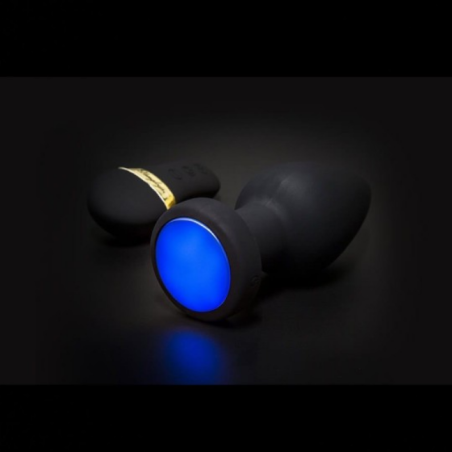 Plugs & Chapelets Anals PLUG VIBRANT ZEUS AVEC LED A TELECOMMANDE DE YRANUS TAILLE S