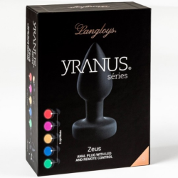 PLUG VIBRANT "ZEUS" AVEC LED A TELECOMMANDE DE "YRANUS" TAILLE S