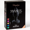 Plugs & Chapelets Anals PLUG VIBRANT ZEUS AVEC LED A TELECOMMANDE DE YRANUS TAILLE S