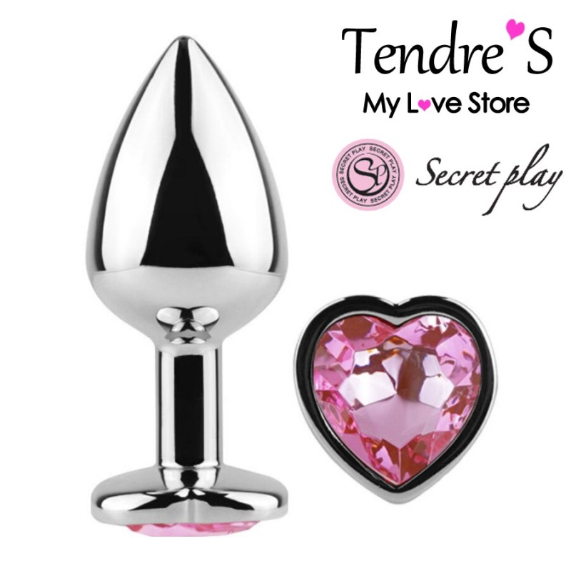 PLUG METAL COEUR ROSE DE "SECRET PLAY"
