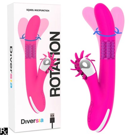 Love toys RABBIT BUNNY SQUEEL MULTIFUNCTION ROTATION DE DIVERSIA