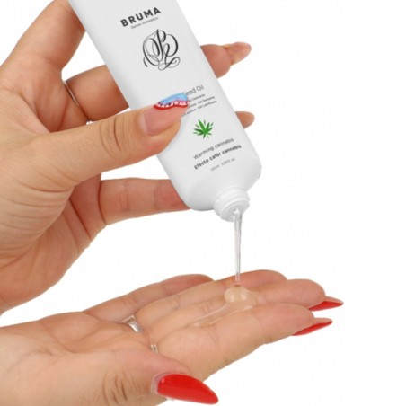 LUBRIFIANT GEL HUILE CANNABIS CHAUFFANT DE "BRUMA"