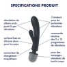 RABBIT ET WAND "TRIPLE LOVER" DE "SATISFYER"