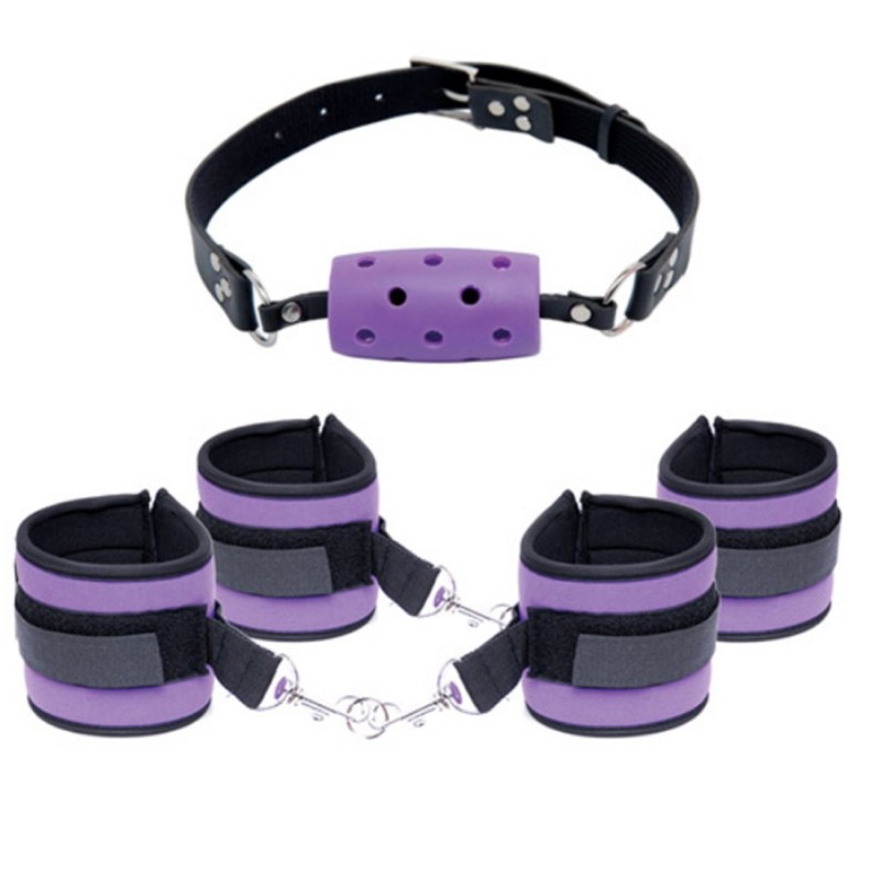 KIT "PURPLE PLEASURE BONDAGE SET" DE FETISH FANTASY SERIES