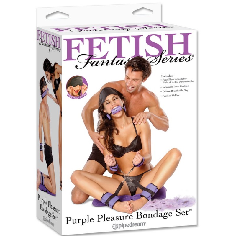 KIT "PURPLE PLEASURE BONDAGE SET" DE FETISH FANTASY SERIES
