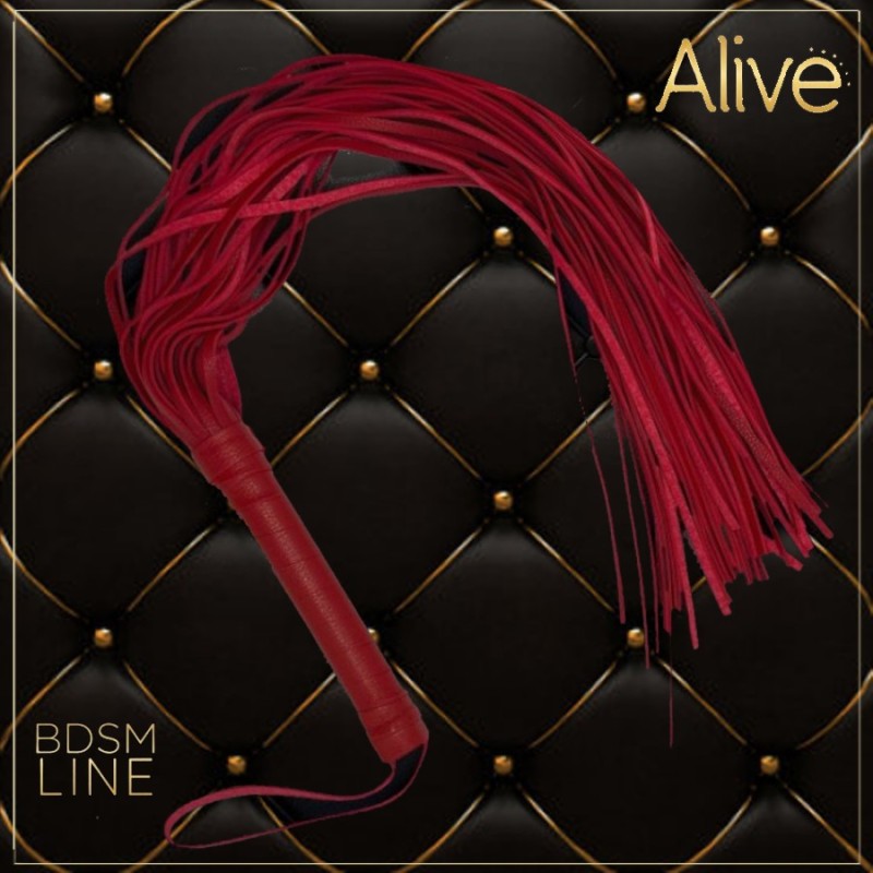 MARTINET ROUGE SIMILICUIR LONG DE "ALIVE"