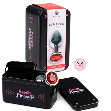 PLUG METAL ROUGE TAILLE M DE "SECRET PLAY"