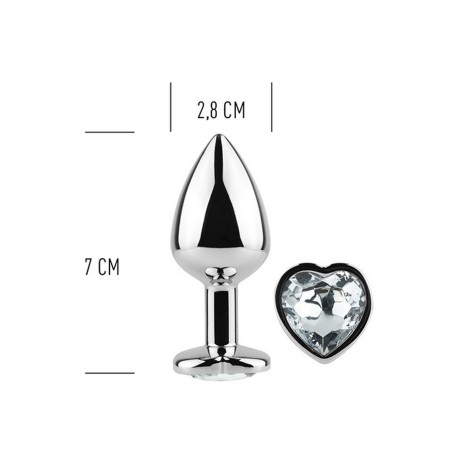 Plugs & Chapelets Anals PLUG METAL COEUR DIAMANT TAILLE S DE SECRET PLAY