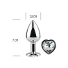 PLUG METAL COEUR DIAMANT TAILLE S DE "SECRET PLAY"