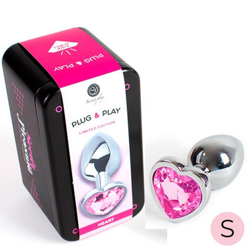 PLUG METAL COEUR ROSE DE "SECRET PLAY"