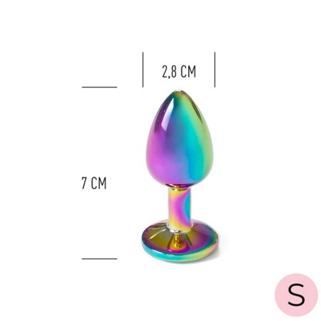 Plugs & Chapelets Anals PLUG METAL RAINBOW TAILLE :S DE SECRET PLAY