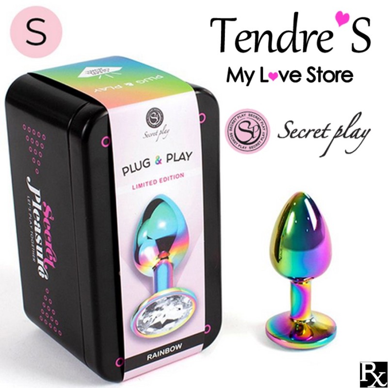 Plugs & Chapelets Anals PLUG METAL RAINBOW TAILLE :S DE SECRET PLAY