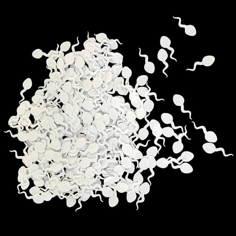 CONFETTIS EN FORME DE SPERME
