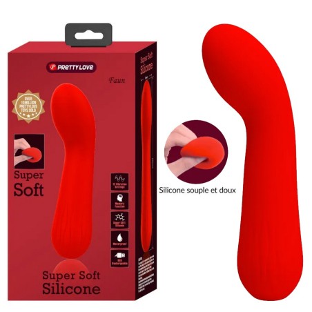 SEXTOY "FAUN" ROUGE ULTRA DOUX DE "PRETTYLOVE"