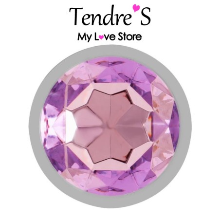 Plugs & Chapelets Anals PLUG ANAL ARGENTE CRISTAL VIOLET TAILLE L DE INTENSE