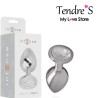 Plugs & Chapelets Anals PLUG ANAL ARGENTE CRISTAL TAILLE S DE INTENSE