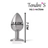 Plugs & Chapelets Anals PLUG ANAL ARGENTE CRISTAL TAILLE S DE INTENSE