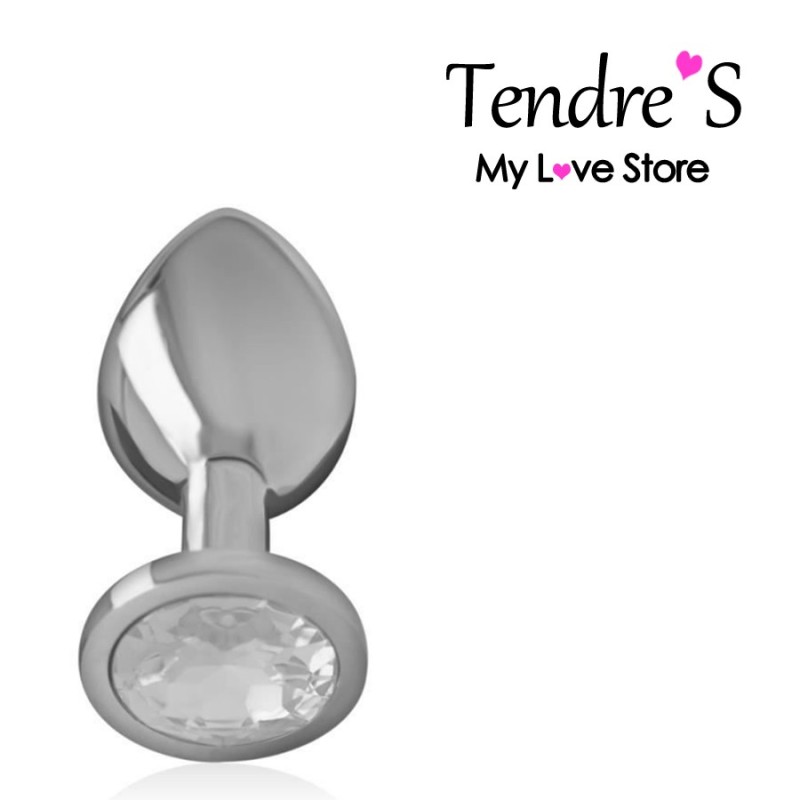 Plugs & Chapelets Anals PLUG ANAL ARGENTE CRISTAL TAILLE S DE INTENSE