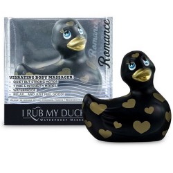 CANARD VIBRANT NOIR ET OR ROMANCE "I RUB MY DUCKIE 2.0" DE "BIG TEAZE TOYS"