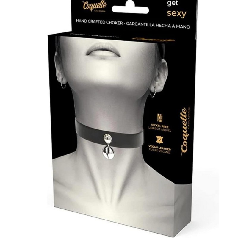 COLLIER COQUETTE CHIC NOIR GRELOT