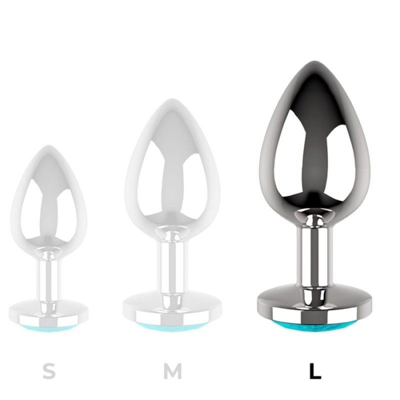 PLUG METAL TURQUOISE TAILLE L COQUETTE CHIC DESIRE