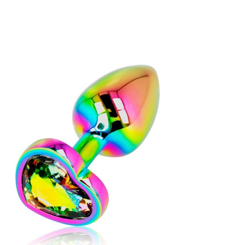 PLUG METAL ARC EN CIEL COEUR TAILLE: S OHMAMA