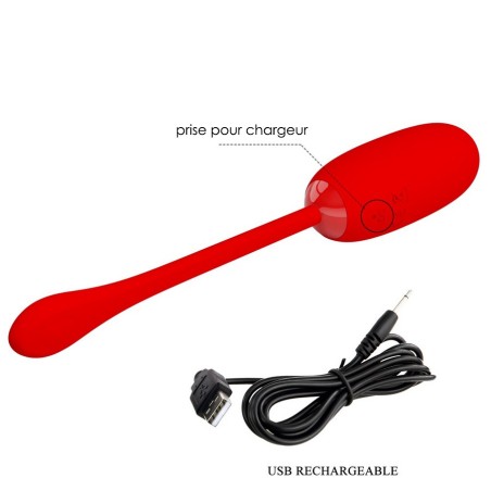 OEUF VIBRANT SOUPLE SANS TELECOMMANDE  JULIUS DE PRETTY LOVE