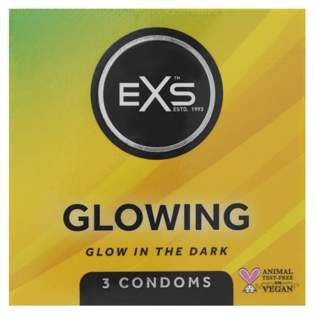 Bien Etre PRESERVATIF PHOSPHORESCENT X3 GLOWING CONDOMS EXS