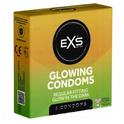 PRESERVATIF PHOSPHORESCENT X3 GLOWING CONDOMS EXS
