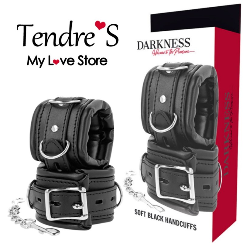 Accessoires MENOTTES NOIRES BDSM DE DARKNESS