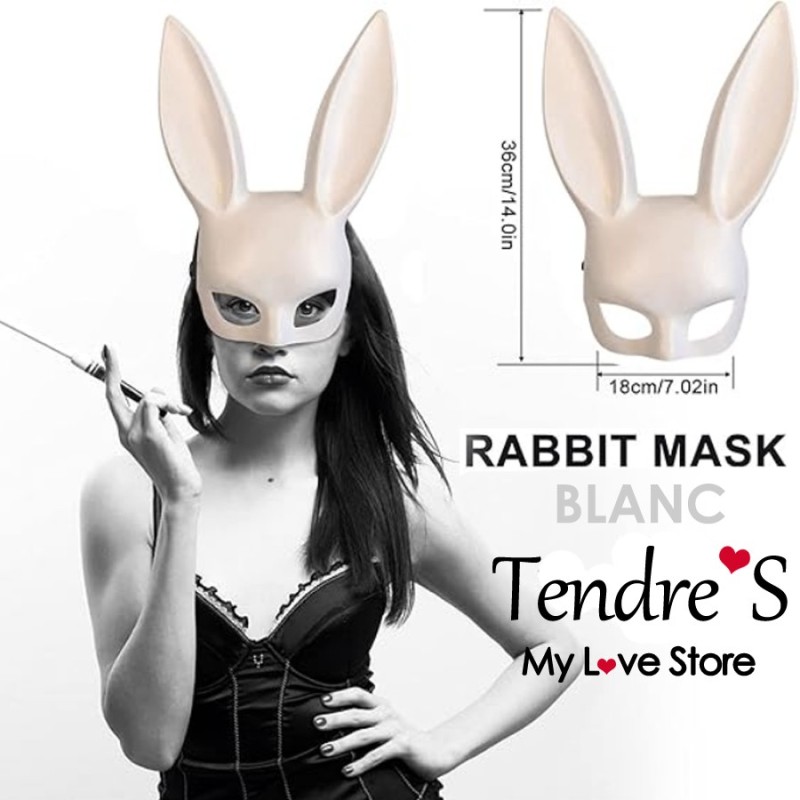 MASQUE RABBIT MASK BLANC