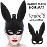 Lingerie MASQUE RABBIT MASK NOIR MAT