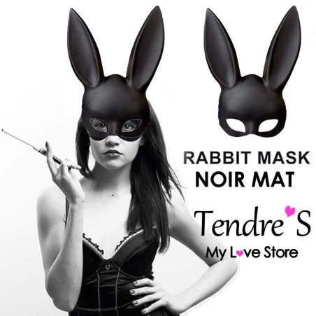 MASQUE RABBIT MASK NOIR MAT