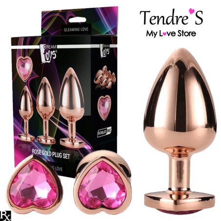 KIT COFFRET ROSE GOLD PLUG SET DREAMTOYS
