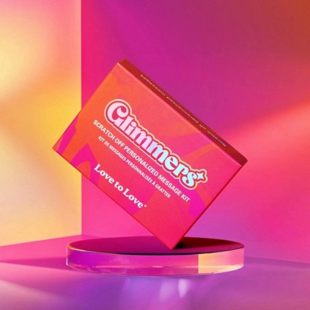 Jeux et Livres CARTES MESSAGES PERSONNALISABLES A GRATTER GLIMMERS DE LOVE TO LOVE