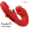 Love toys RABBIT ROUGE NATHY AVEC BOUCHE POUR CLITORIS DE INTENSE