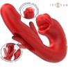 Love toys RABBIT ROUGE NATHY AVEC BOUCHE POUR CLITORIS DE INTENSE