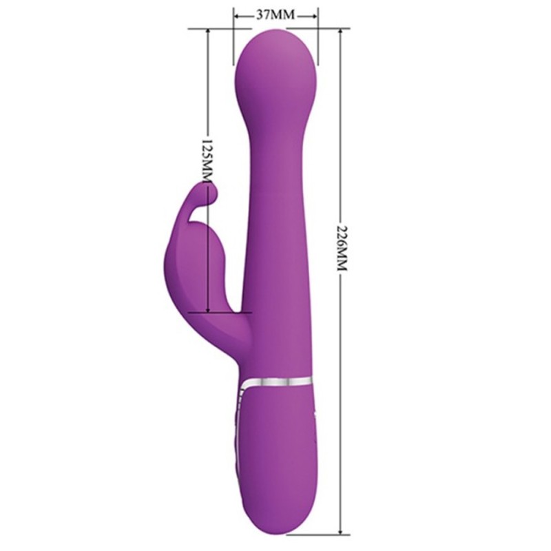 RABBIT DEJON VIOLET A BILLES AVEC VA ET VIENTS DE PRETTY LOVE